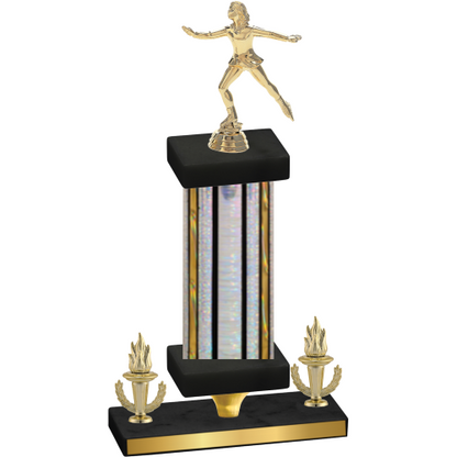 Premium Single Silver Glacier Victory Skater Trophy