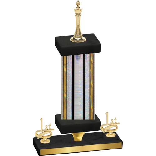 Premium Single Silver Glacier First Place Chess Trophy