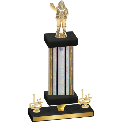 Premium Single Silver Glacier First Place Holiday Trophy