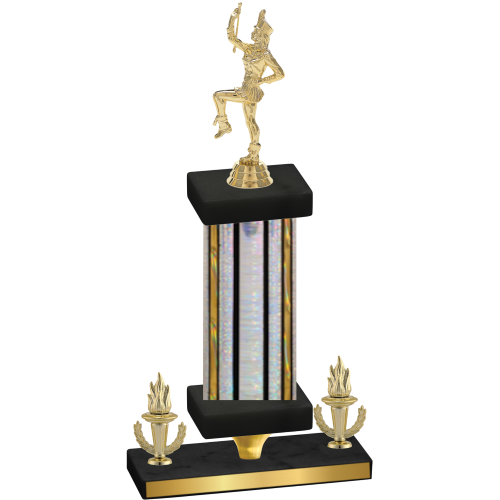 Premium Single Silver Glacier Victory Majorette Trophy