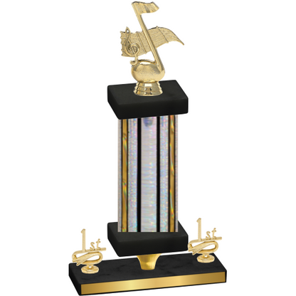 Premium Single Silver Glacier First Place Music Trophy