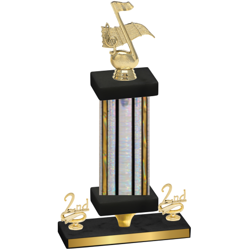 Premium Single Silver Glacier Second Place Music Trophy