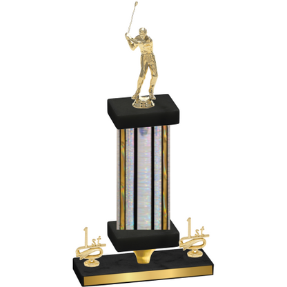 Premium Single Silver Glacier First Place Golf Trophy