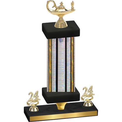 Premium Single Silver Glacier Year Academics Trophy