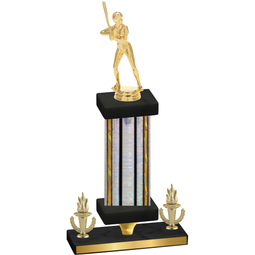 Premium Single Silver Glacier Victory Softball Trophy