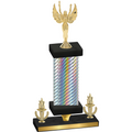 Premium Single Silver Carbon Fiber Victory Victory Trophy