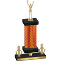 Premium Single Orange Carbon Fiber Victory Victory Trophy