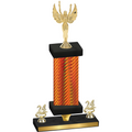 Premium Single Orange Carbon Fiber Year Victory Trophy
