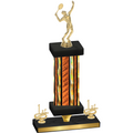 Premium Single Orange Glacier First Place Tennis Trophy