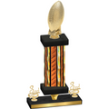 Premium Single Orange Glacier Third Place Football Trophy