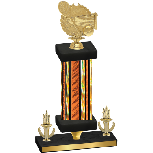 Premium Single Orange Glacier Victory Tennis Trophy