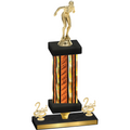 Premium Single Orange Glacier Second Place Tennis Trophy