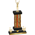 Premium Single Orange Glacier Second Place Victory Trophy