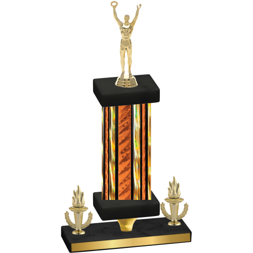 Premium Single Orange Glacier Victory Victory Trophy