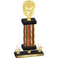 Premium Single Orange Glacier First Place Pickleball Trophy