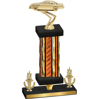 Premium Single Orange Glacier Victory Cars Trophy