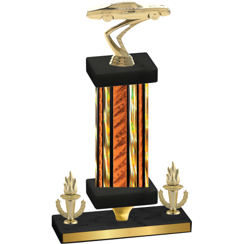 Premium Single Orange Glacier Victory Cars Trophy