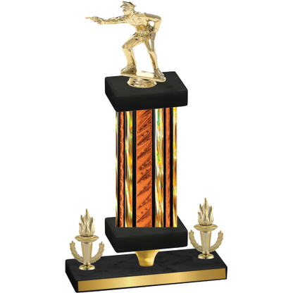 Premium Single Orange Glacier Victory Shooter Trophy