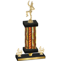 Premium Single Orange Glacier Fourth Place Majorette Trophy