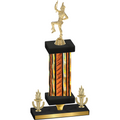 Premium Single Orange Glacier Victory Majorette Trophy