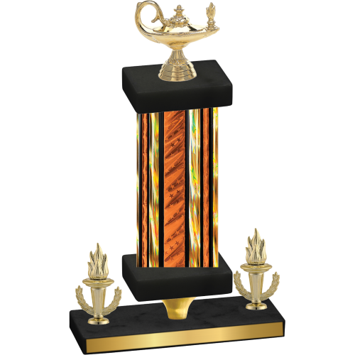 Premium Single Orange Glacier Victory Academics Trophy