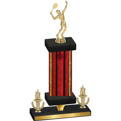 Premium Single Red Glacier Victory Tennis Trophy