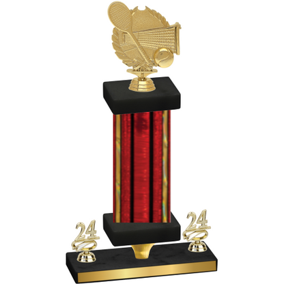 Premium Single Red Glacier Year Tennis Trophy