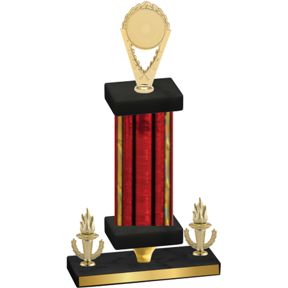 Premium Single Red Glacier Victory Insert Trophy