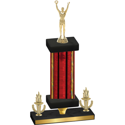 Premium Single Red Glacier Victory Victory Trophy