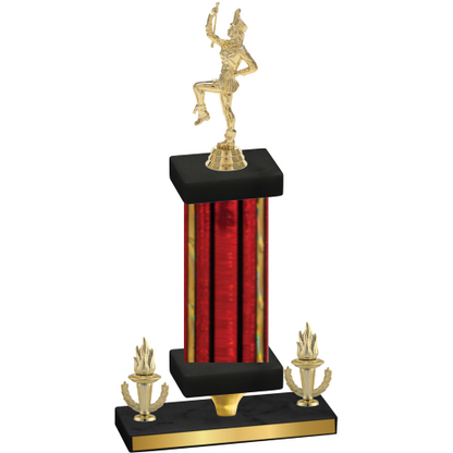 Premium Single Red Glacier Victory Majorette Trophy