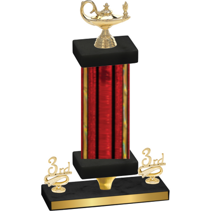 Premium Single Red Glacier Third Place Academics Trophy