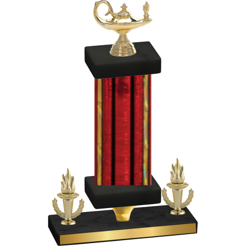 Premium Single Red Glacier Victory Academics Trophy