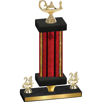 Premium Single Red Glacier Year Academics Trophy