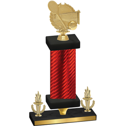 Premium Single Red Carbon Fiber Victory Tennis Trophy