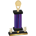 Premium Single Purple Carbon Fiber Year Insert Trophy