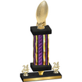 Premium Single Purple Glacier Year Football Trophy
