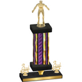 Premium Single Purple Glacier Third Place Wrestling Trophy