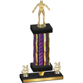 Premium Single Purple Glacier Year Wrestling Trophy