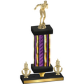 Premium Single Purple Glacier Victory Swimming Trophy