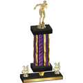 Premium Single Purple Glacier Year Swimming Trophy