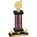 Premium Single Purple Glacier First Place Swimming Trophy
