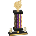Premium Single Purple Glacier Year Swimming Trophy