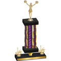 Premium Single Purple Glacier First Place Cheerleading Trophy