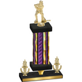 Premium Single Purple Glacier Victory Hockey Trophy