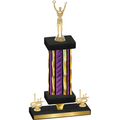 Premium Single Purple Glacier First Place Victory Trophy