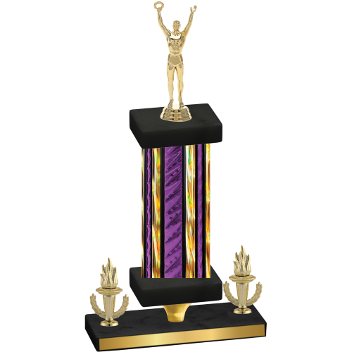 Premium Single Purple Glacier Victory Victory Trophy