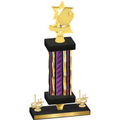 Premium Single Purple Glacier First Place Pickleball Trophy