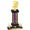 Premium Single Purple Glacier Third Place Pickleball Trophy