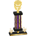 Premium Single Purple Glacier Third Place Pickleball Trophy