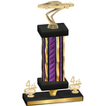 Premium Single Purple Glacier Fourth Place Cars Trophy